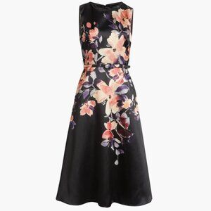 Julia Jordan Placed Floral Cocktail Midi Dress